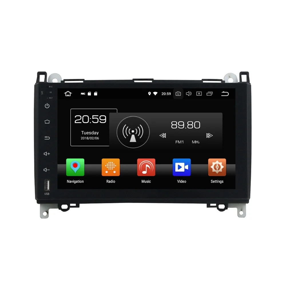 Cheap Android 8.0 Octa Core 9" Car Multimedia DVD GPS 4GB ROM for Mercedes Benz A B Class W245 W169 Viano Vito Sprinter B160 B200 1