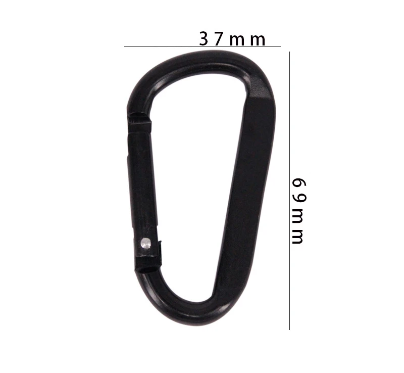 Aluminum Alloy Carabiner D-Ring Key Chain Clip Camping Keyring Snap Hook