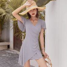 Женский цельный купальник, купальник пуш-ап для женщин, полный Ins, супер сексуальный на косточках, Длинный лонгслив под змеиную кожу, однотонный