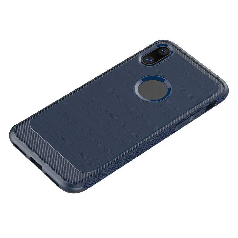 

8pcs Wiredrawing Phone Case Silicone Heat Elimination Phone Cover For iPhone X