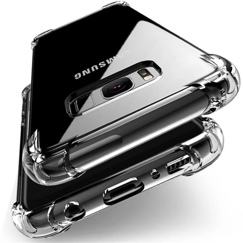 

Xindiman transparent airbag case for samsungS7 S7edge S8 S8plus S9 S9plus S10 S10plus J4 J6 J8 A5 A7 A8 A9 silicone tpu case
