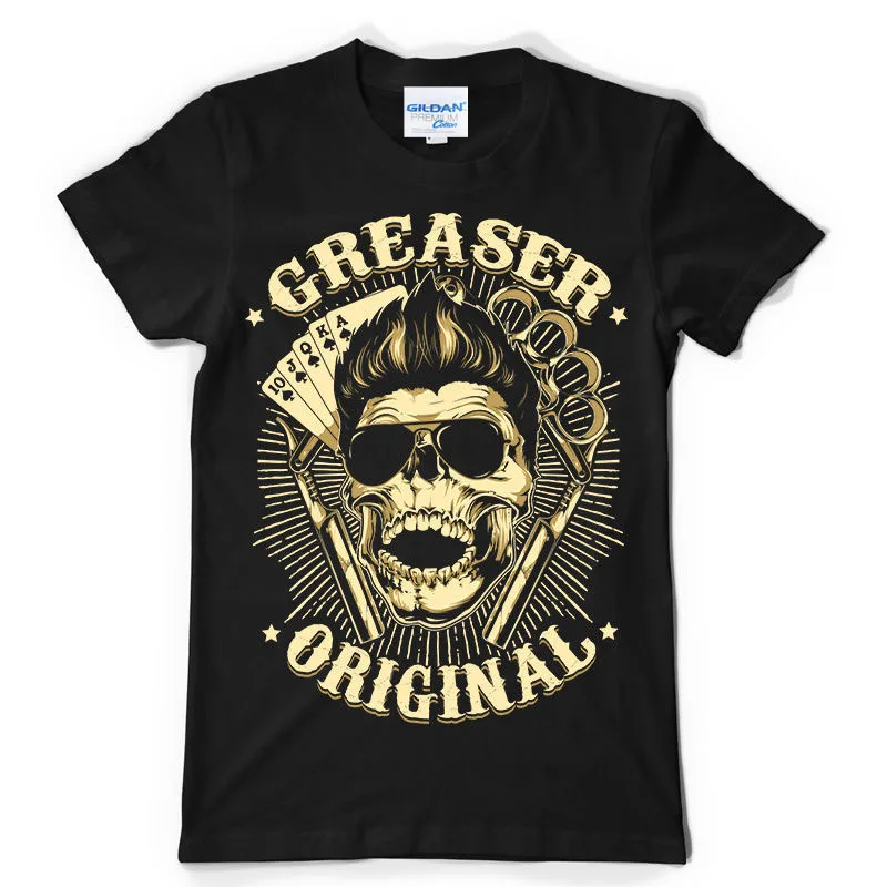 

2019 Super Tee Shirt Printing Greaser Original Rockabilly Haircut Razor Barber Custom T-Shirt Sweatshirt