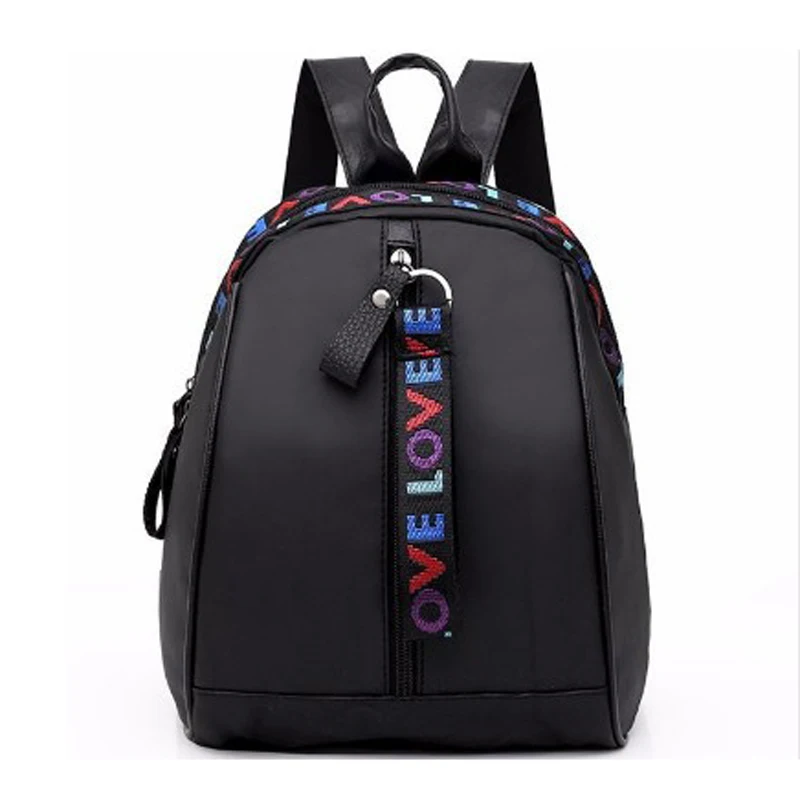 

New Designer Fashion Women Black Backpack Mini Nylon Multi-Function Small Backpack Female Ladies Shoulder Bag Girl Purse