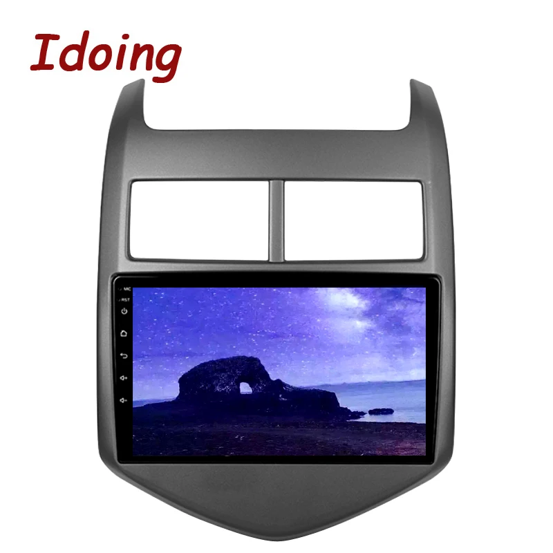Cheap Idoing 9"4G+64G 2.5D IPS Octa Core Car Android8.1 Radio DSP  Multimedia Player For Chevrolet Aveo 2011-2013 GPS Navigation Video 5