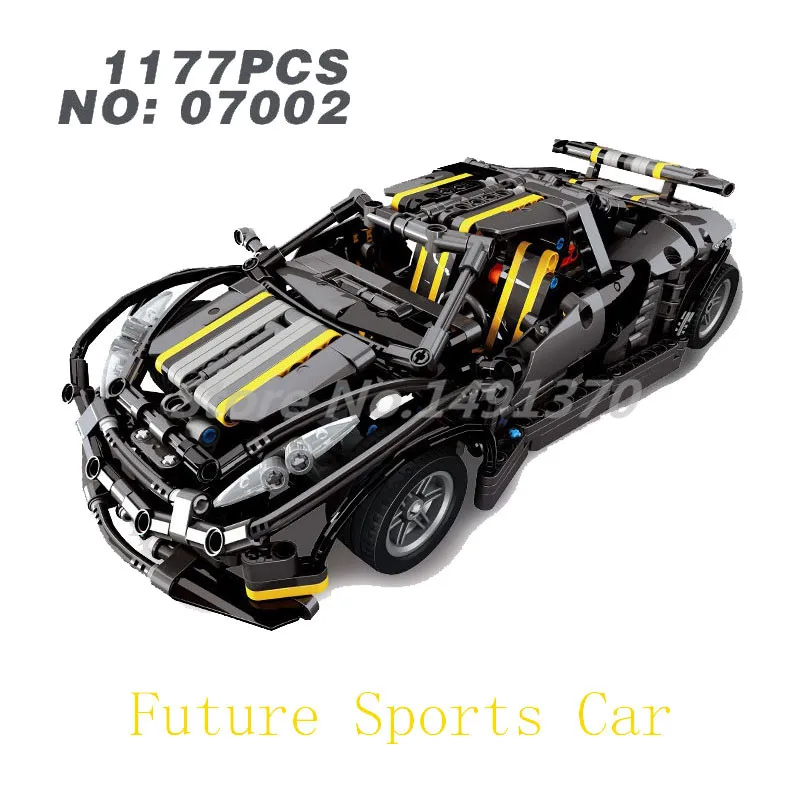 

Creative MOC Series Building Blocks The Balisong small Supercar Future Sport Car Bricks 07002 Model Toys For Children Gifts