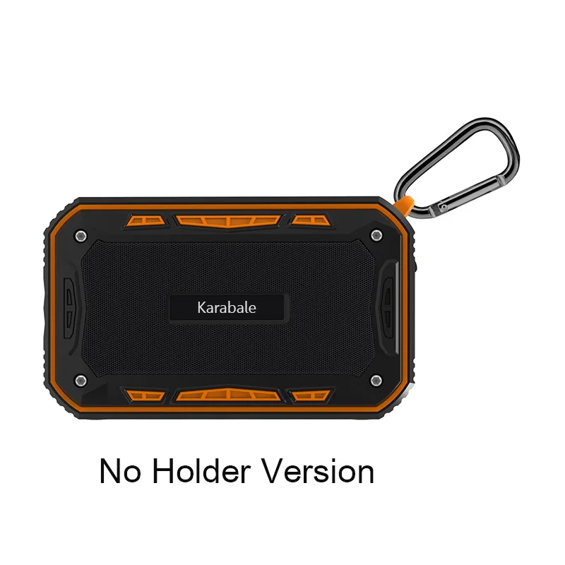 Открытый водонепроницаемый велосипедный беспроводной Bluetooth динамик глубокий бас Портативный Профессиональный велосипедный спорт динамик Mp3 плеер с микрофоном FM - Цвет: Orange no holder