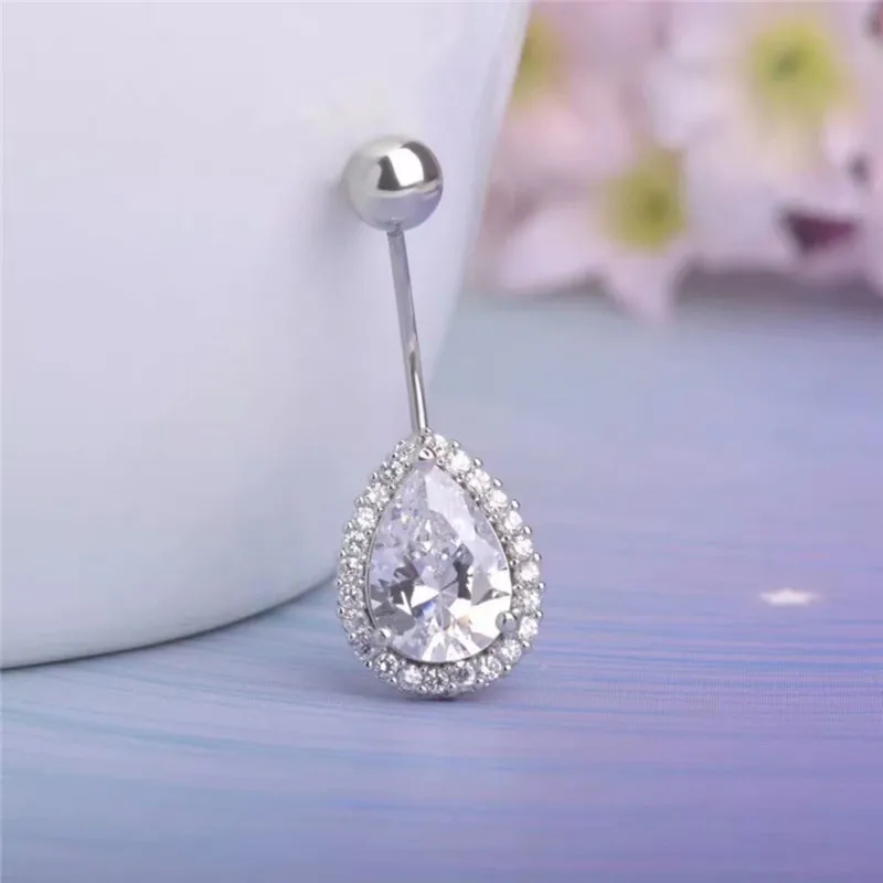 Ms Betti water drop shape navel ring for fashion ladies03