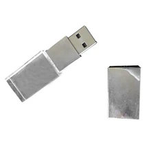 64GB 64G USB2.0 Transparent LED Flash Memory Stick Thumb Pen Drive Data Storage