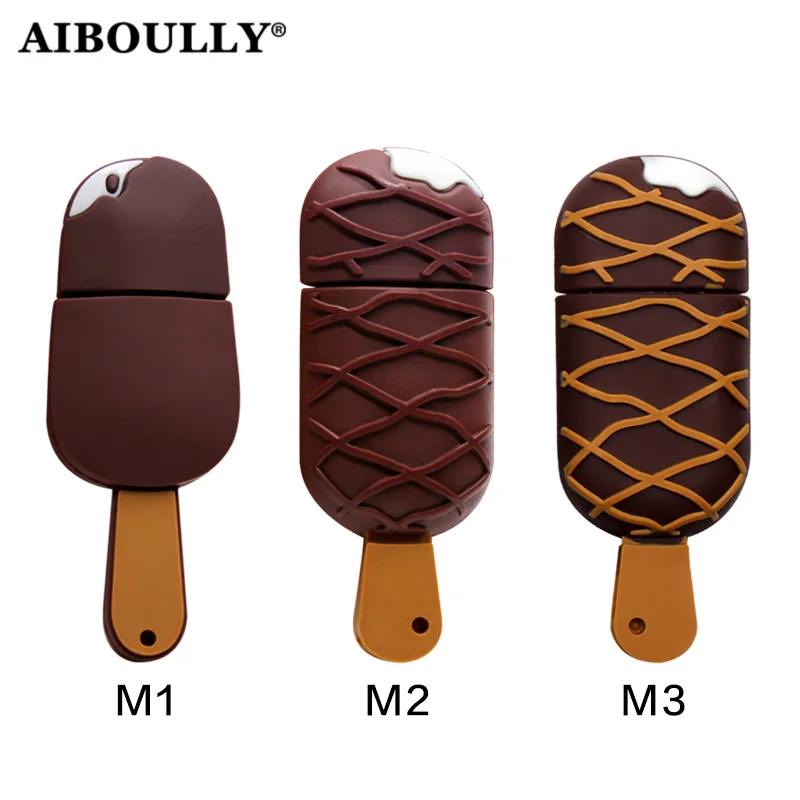 

AIBOULLY Usb 2.0 Pendrives Ice Cream Usb Stick Memory Stick Pendrive USB Drive 64GB 32GB 16GB 8GB 4GB For Tablet PC