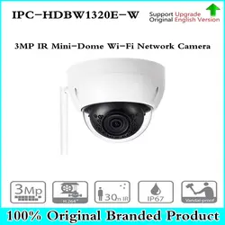 DH 3MP ИК Купольная Wi-Fi сети IP Камера IPC-HDBW1320E-W Беспроводной безопасности Камера 3MP ИК Водонепроницаемая камера 30 м