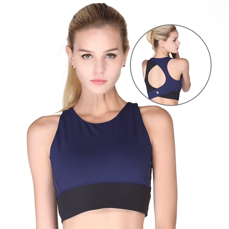 2018 New Double Colors Workout Running Bras Women Fitness Breathable