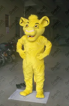 

yellow lion mascot costume hot sale wild animal costumes