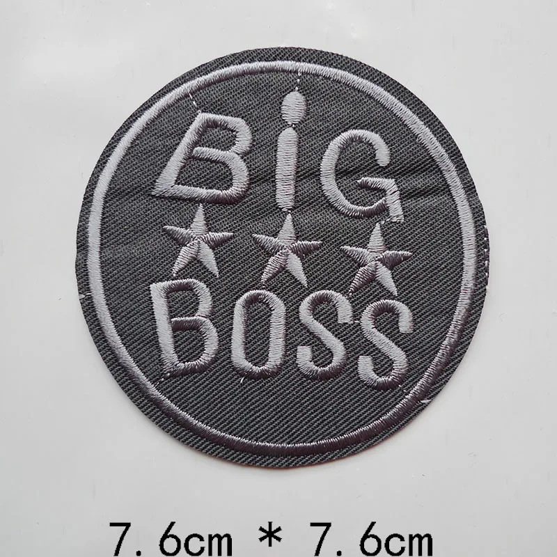 1 шт. большие значки Boss термоплавкие патчи с вышивкой аппликация для шитья одежды