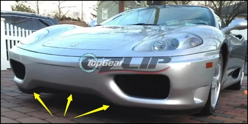 Lábios para Ferrari Dianteiro para Topgear Fãs para Carro Novovisu Pára-choques Lábio Defletor Gtb Spoiler Tuning Vista - Corpo Kit Tira 488 5 Saia abertura frontal