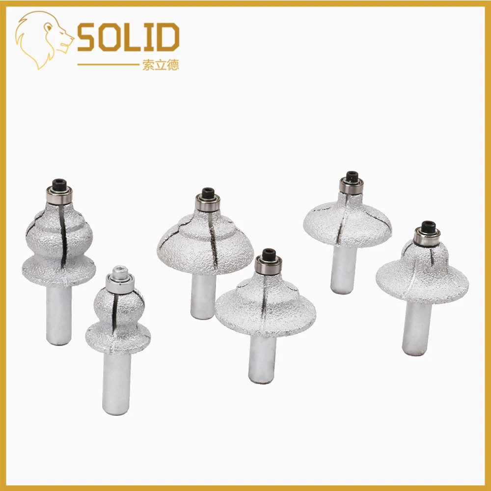 Вакуумные пайки алмазные фрезы для гранитного мрамора с 1/2 &quotхвостовиком