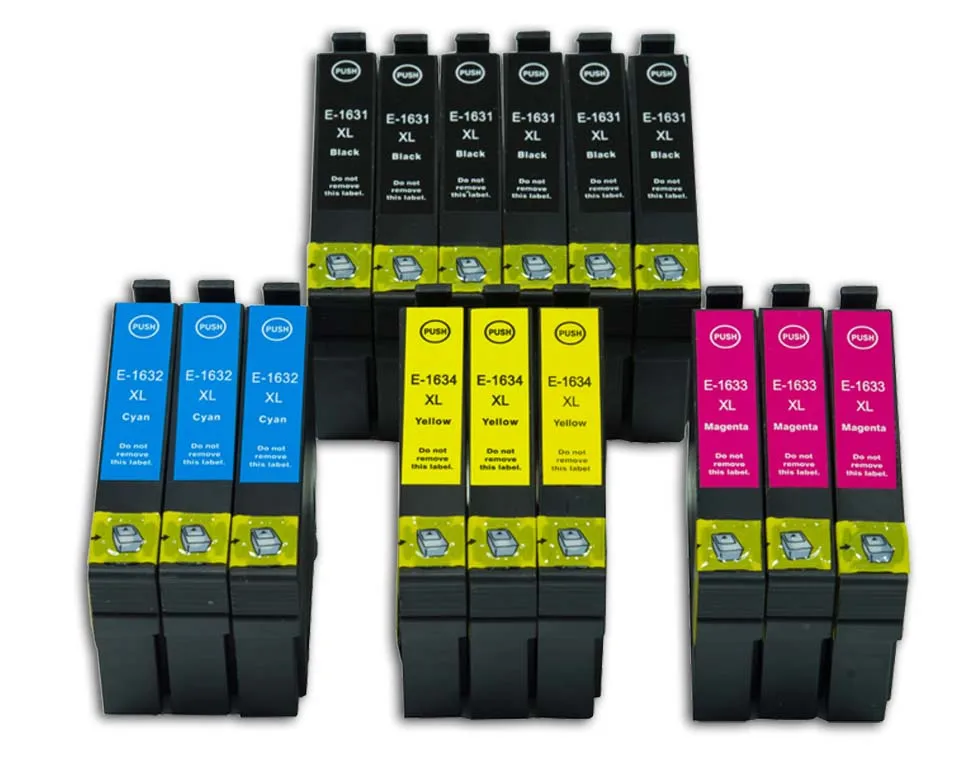 16 шт. 16XL Совместимый картридж для принтера Epson WorkForce 2010 2510 2520 2530 2540 2750 2760 T1631 T1621|ink