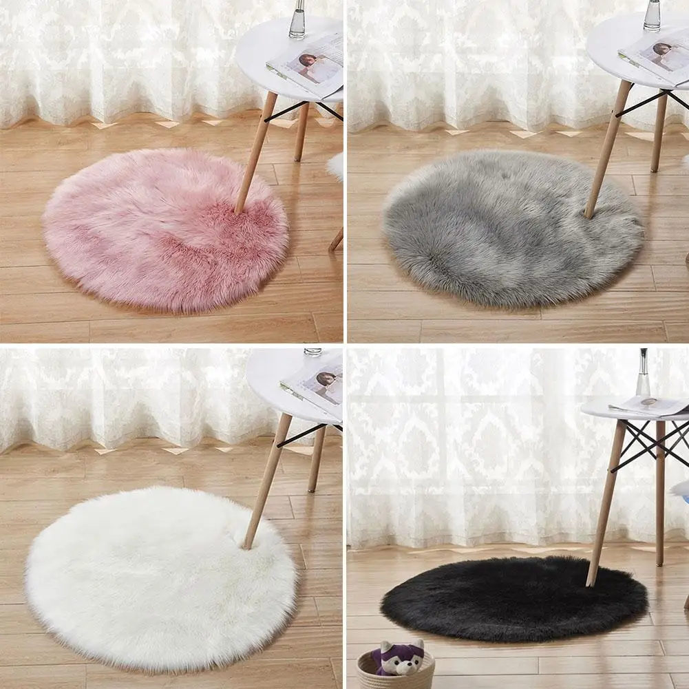 Мягкий ковер из овчины, накидка на стул, искусственная шерсть, теплый ворсистый ковер для спальни, коврик для сиденья, кожа, мех, коврики, теплый искусственный Текстиль