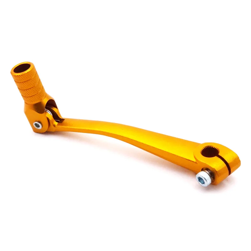 XLSION Golden Aluminum Folding Gear Shifter Shift Lever For 50cc 110cc 125cc 140cc Pit Dirt Bike Atv Quad Motorcycle