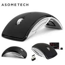 2,4G Беспроводная складная Мышка для путешествий, компьютера, ПК, оптическая мини Бесшумная мышь, мышь с USB нано приемником для ноутбука, настольного ноутбука