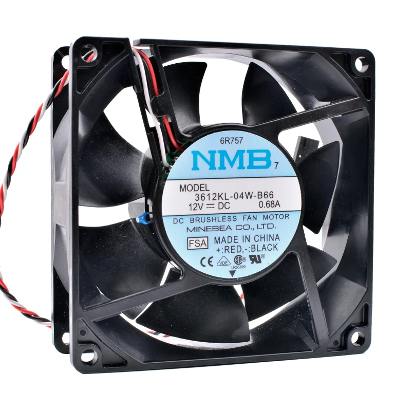 COOLING REVOLUTION 3612KL-04W-B66 92mm 9232 92x92x32mm 12V 0.68A Double ball temperature control mute air volume cooling fan