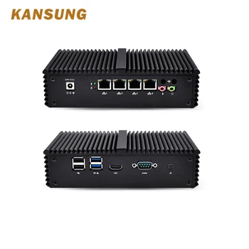 

KANSUNG Intel Core i7 Mini Pc Support AES-NI Network Security Firewall Router Windows barebone fanless industrial pc
