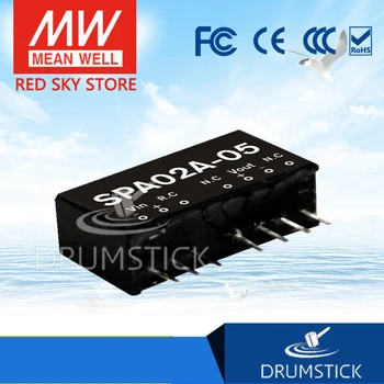 

MEAN WELL SPA02A-05 5V 400mA meanwell SPA02 5V 2W DC-DC Regulated Single Output Converter