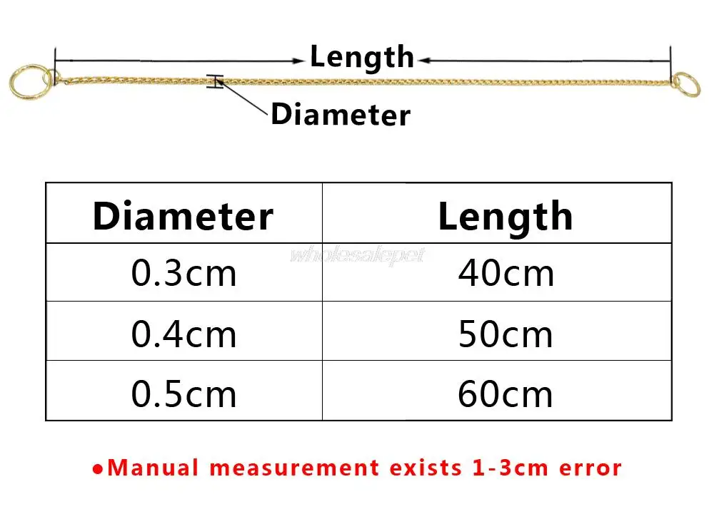 Металлический ошейник для собаки, змеиная цепь, дроссель для дросселя, крепкий хромированный или золотистый, 3 мм, 4 мм, 5 мм