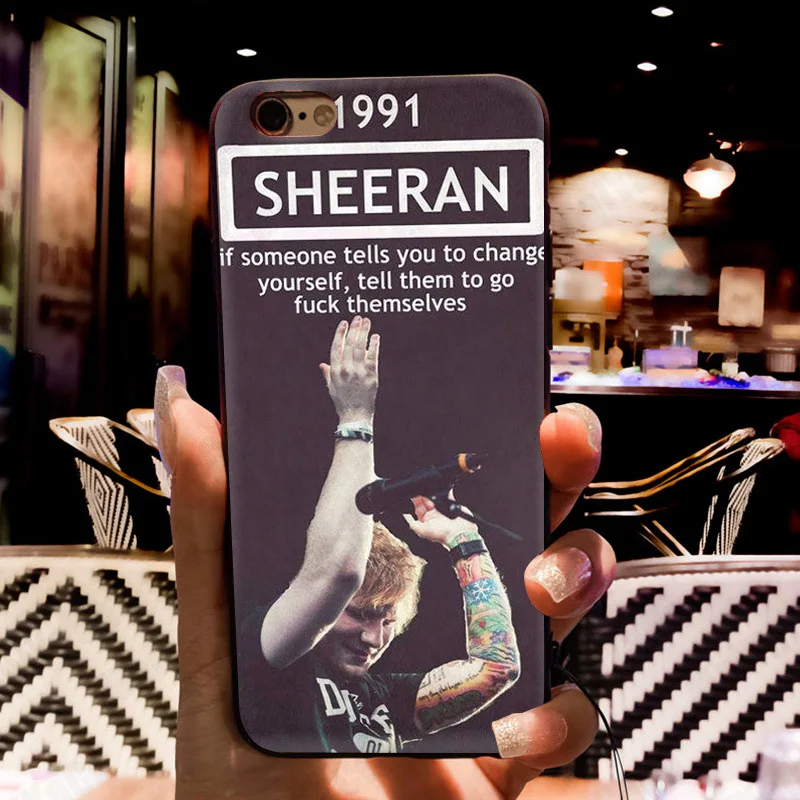 MaiYaCa Pop Singer Star Ed Sheeran Phone Accessories Case for Apple iPhone 8 7 6 6S Plus X 5 5S SE 5C Cellphones MaiYaCa Pop Singer Star Ed Sheeran Phone Accessories Case for Apple iPhone 8 7 6 6S Plus X 5 5S SE 5C Cellphones