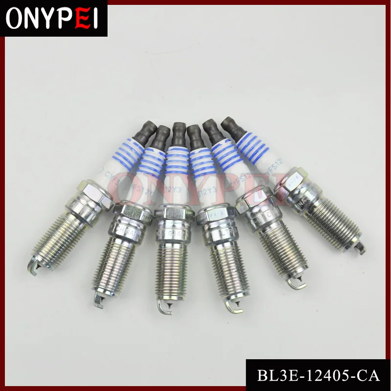 

6pcs/lot Iridium Spark Plug BL3E-12405-CA For Ford Explorer Taurus Transit-150/250/350 3.5L CYFS12Y3 LTR6AI-9