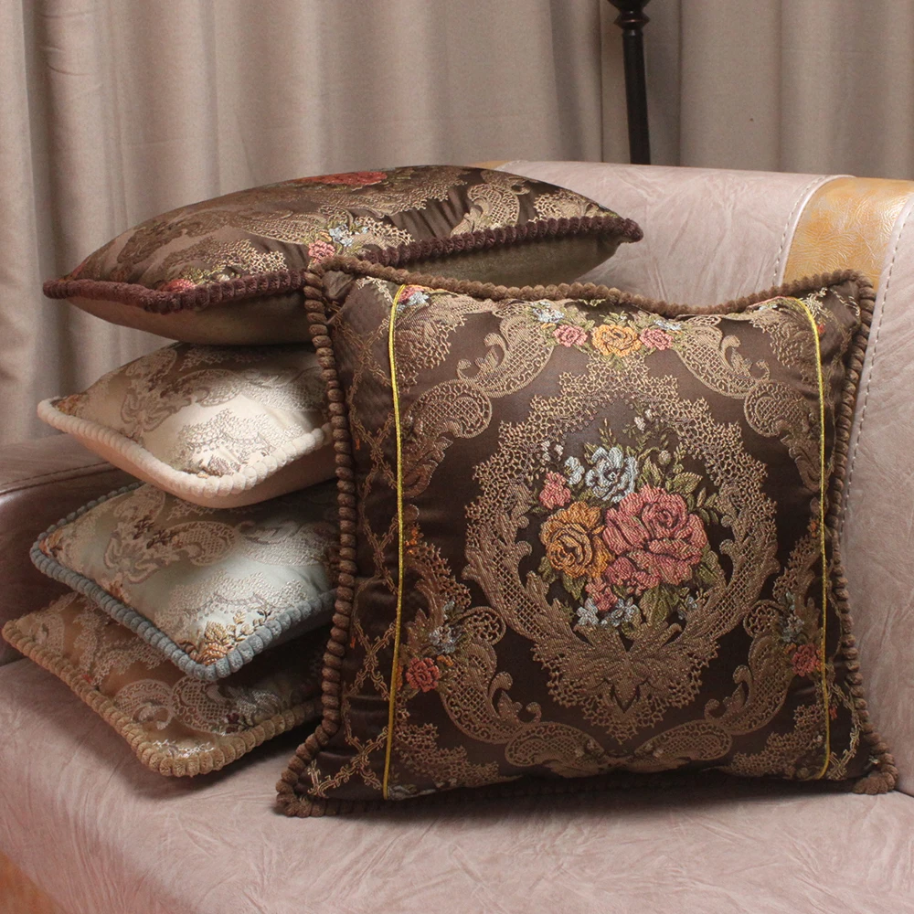 Luxury Tribute Silk Jacquard Decorative Cushion Covers ...
