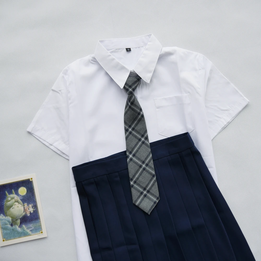 Японская школьная форма jk, Студенческая плиссированная юбка для колледжа, милые женские костюмы для школьной формы в морском стиле, юбка с высокой талией для девочек - Цвет: color2