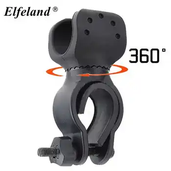 

High quality Universal Bicycle Bike Light Clip Flashlight LED Torch Mount Bracket Holder 360 degree Swivel Cycling Clip Clamp