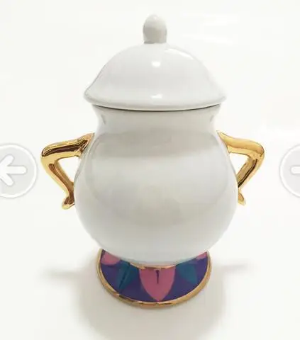 2017 Горячая Распродажа сахарница Красавица и Чудовище Geniune Ceramic посуда для кофе