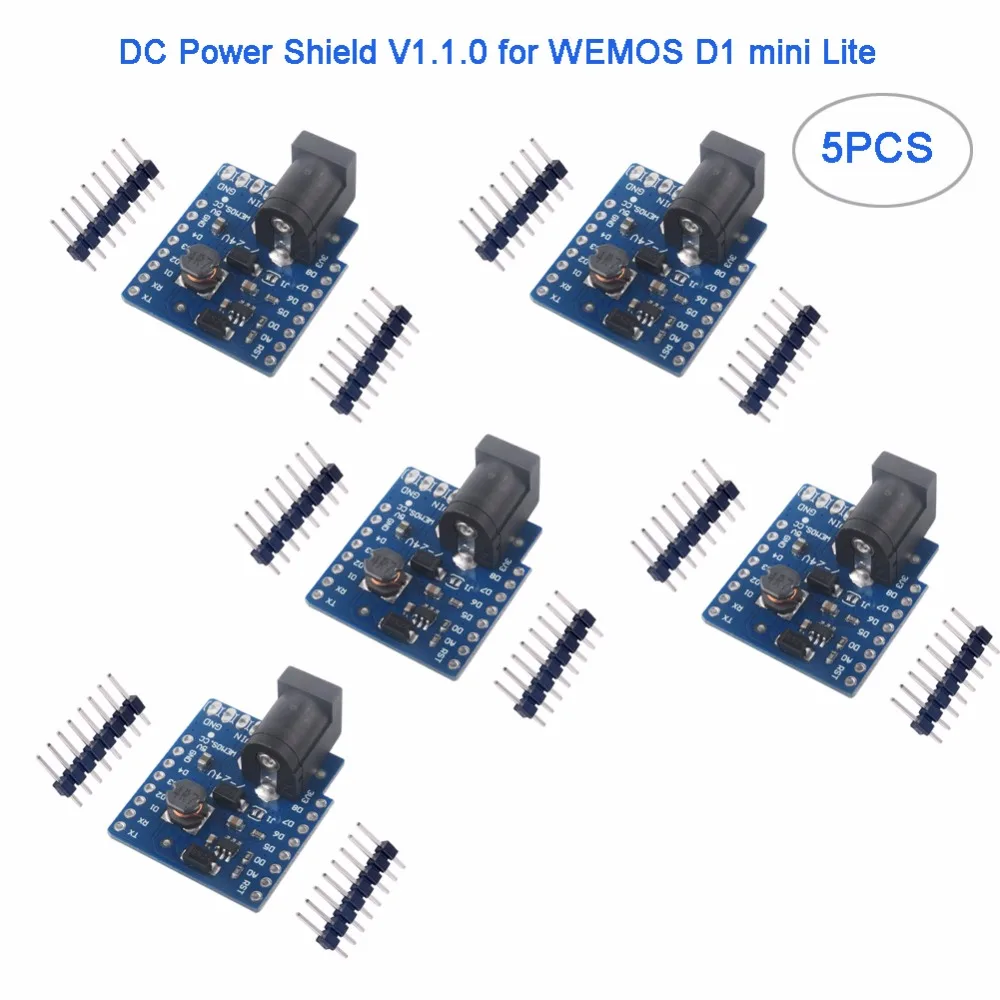 5 шт. блок питания постоянного тока V1.1.0 для WEMOS D1 mini Lite DI V2.0.0 V1.0.0 RCmall FZ2782|GPS-системы