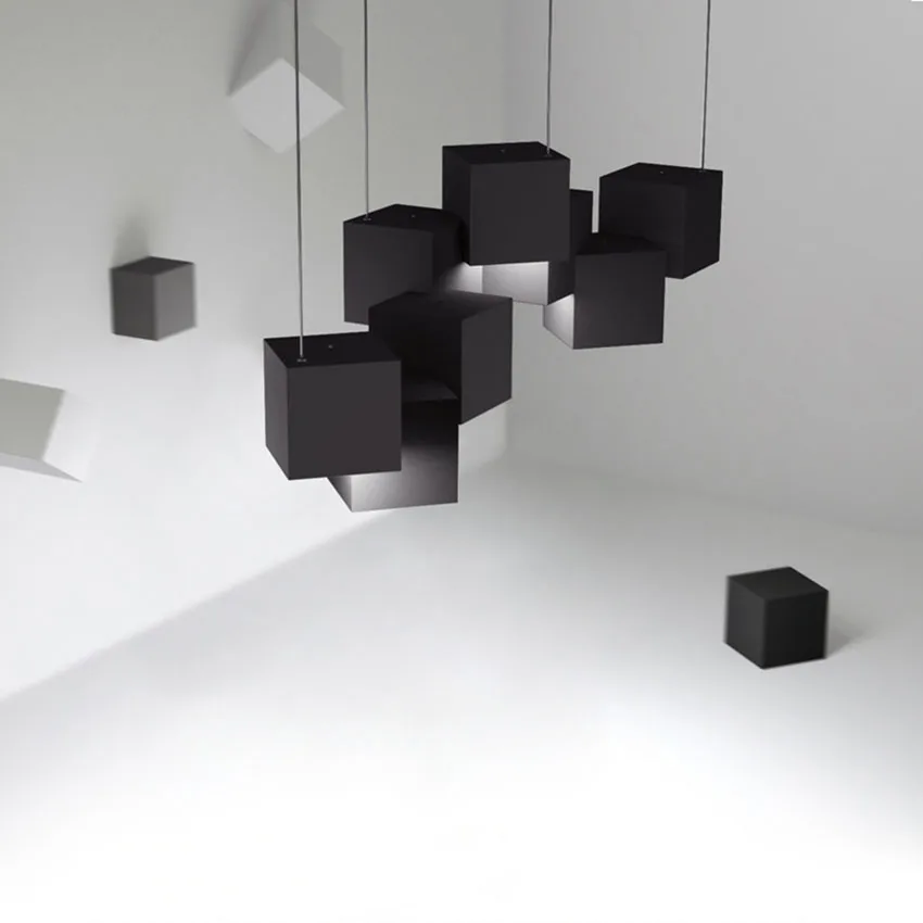 

Nordic Loft White/black Stereoscopic Sense Led Pendant Lights Lighting Fashion Design Music Bar Restaurant Lights Luminaire