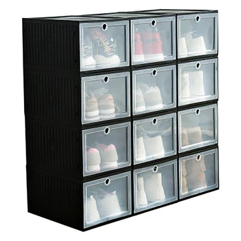 

Drawer Type Basketball Shoe Box Large Storage Hard Plastic Simple Sneaker Assembly For AJ Shoes Organizer Drawer Box