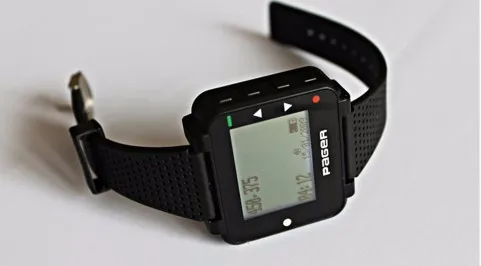 Top Coaster pager transmitter, wireless calling system, alpha paging POCSAG pager, connect to computer to send text message 2