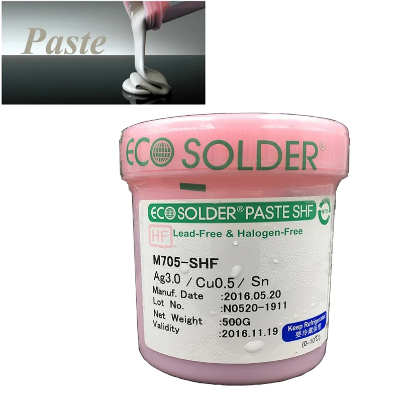 ECO solder paste M705 s101zh s4 ตะกั่วบัดกรีวางที่มี silver Sn96.5