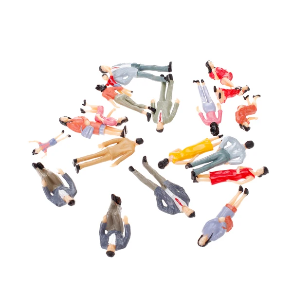 25 шт. 1:25G O Scale миниатюрные фигурки людей модель поезда Diorama декорации DIY аксессуары Ассорти Стиль