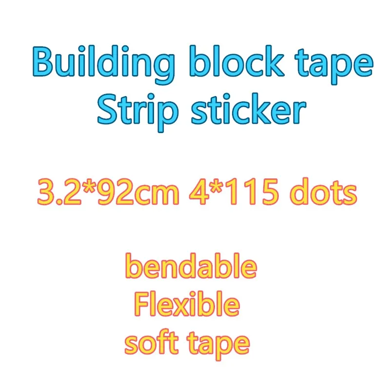 

3.2*92 CM 4*115 dots adhesive plastic tape kids adults DIY Building blocks base Plate sticky backing for tape toy hobby