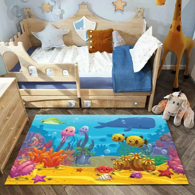 YOOSA Kids Room Cartoon Carpet For Living Room Soft Carpets Kids Room Cute Rugs For Bedroom Computer Chair Floro Mat/ Area Rug YOOSA Kids Room Cartoon Carpet For Living Room Soft Carpets Kids Room Cute Rugs For Bedroom Computer Chair Floro Mat/ Area Rug