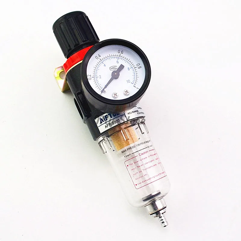 

AFR-2000 1/4" BSPP Pneumatic Filter Regulator Air Treatment Unit Pressure Gauge Oil Separator Pressure Switches