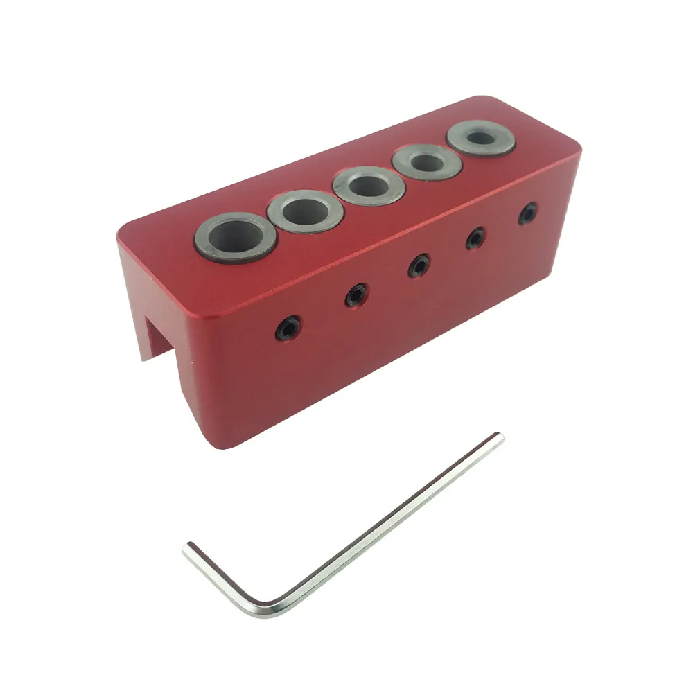 

Woodworking Pocket Hole Jig Drill Straight Angle Guide Bit Doweling Jig Carpentry Woodwork Hole Depth Stop Collar 6-10mm
