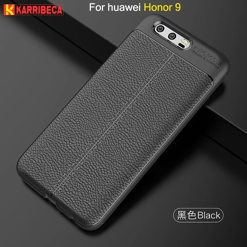 личи зерна узор кожаный кожа силиконовый чехол на huawei Honor 9 чехлы классический