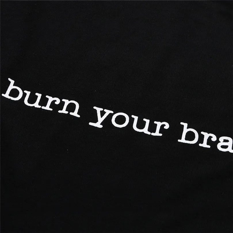  Women Spring Summer Sexy Burn Your Bra Tank Tops Crop Top Yoga Vest Sleeveless Beach Blouse Casual T Shirt #4M19 (2)