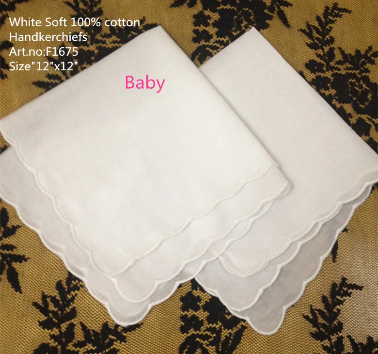  Novelty Unisex Children Handkerchiefs 60PCS/Lot12x12