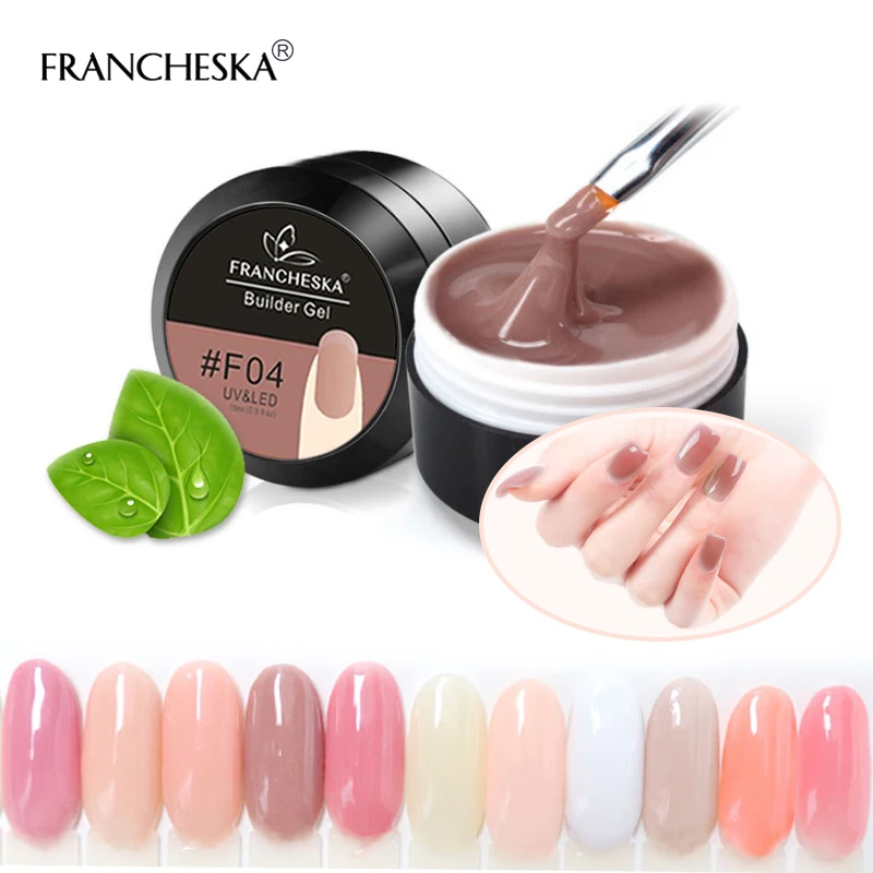 

15ml camouflage Builder Gel Soak Off UV jelly gel High Quality UV Gel builder Transparent oje unas gellak top base coat