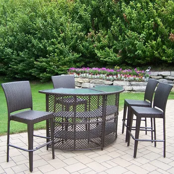 

Best selling Patio Bar Furniture wicker high bar tables