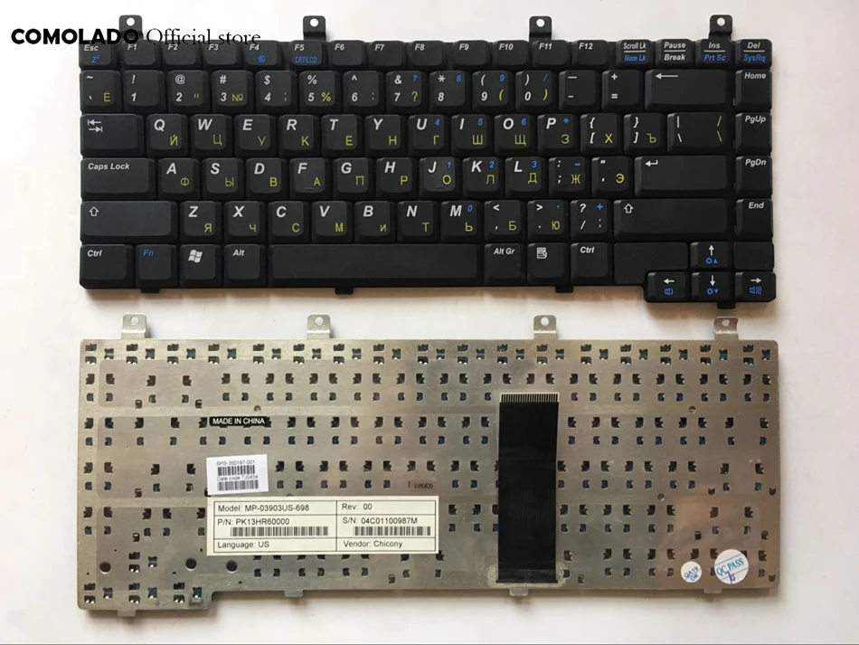 RU Русская клавиатура для ноутбука HP DV5000 DV5200 DV5208 ZV5000 ZV6000 ZX5000 M2010 C300 C500 C302 C502 L2000 L2005 |