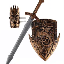 Бронзовое оружие, набор для моделирования, меч, щит, комбинация, детские игрушки, оружие, косплей, меч рыцаря, 1558